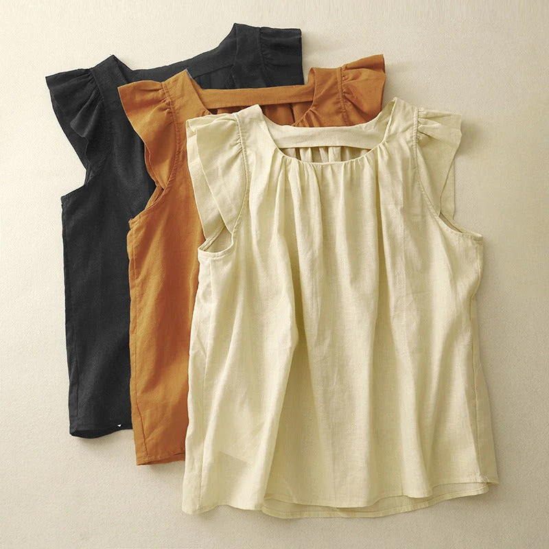 ADRIA LINEN TOP - Image 4