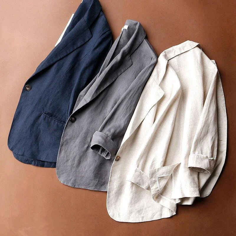 ALENA LINEN BLAZER - Image 4