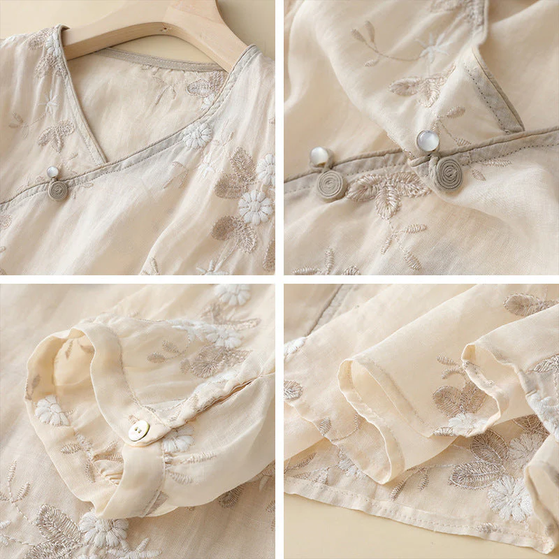 ALINA LINEN BLOUSE - Image 4