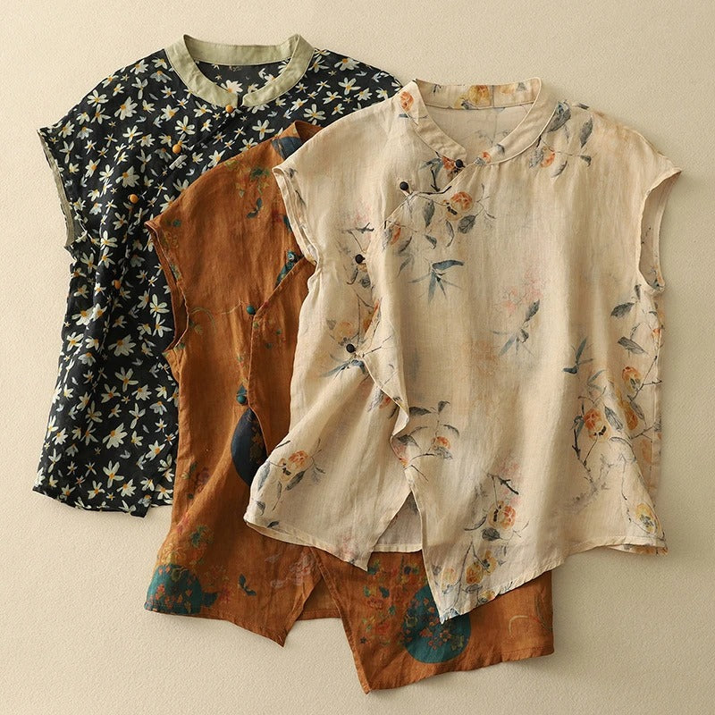 AMANDA LINEN TOP - Image 4