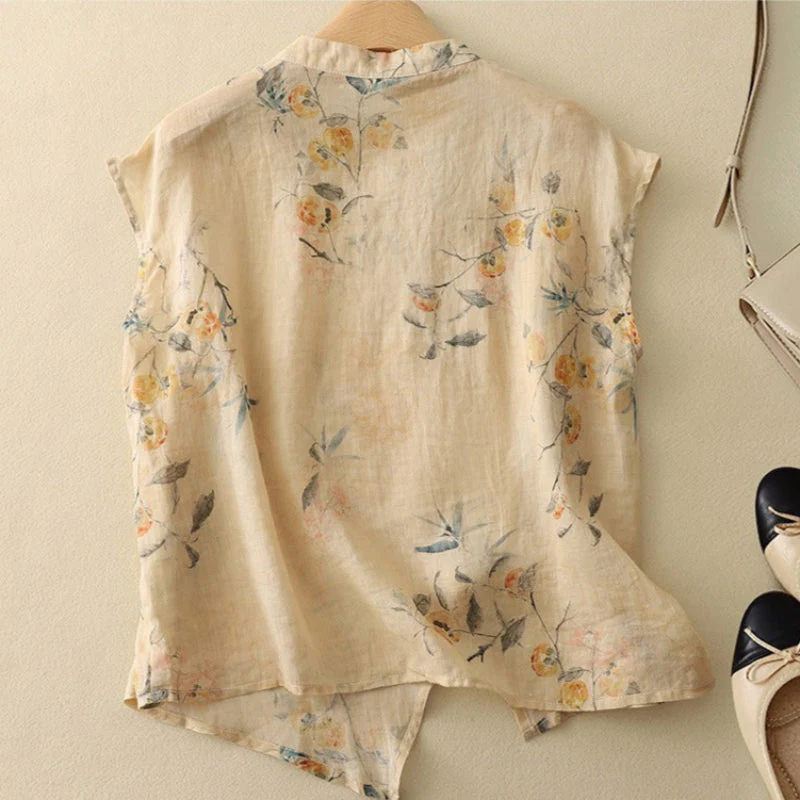 AMANDA LINEN TOP - Image 5