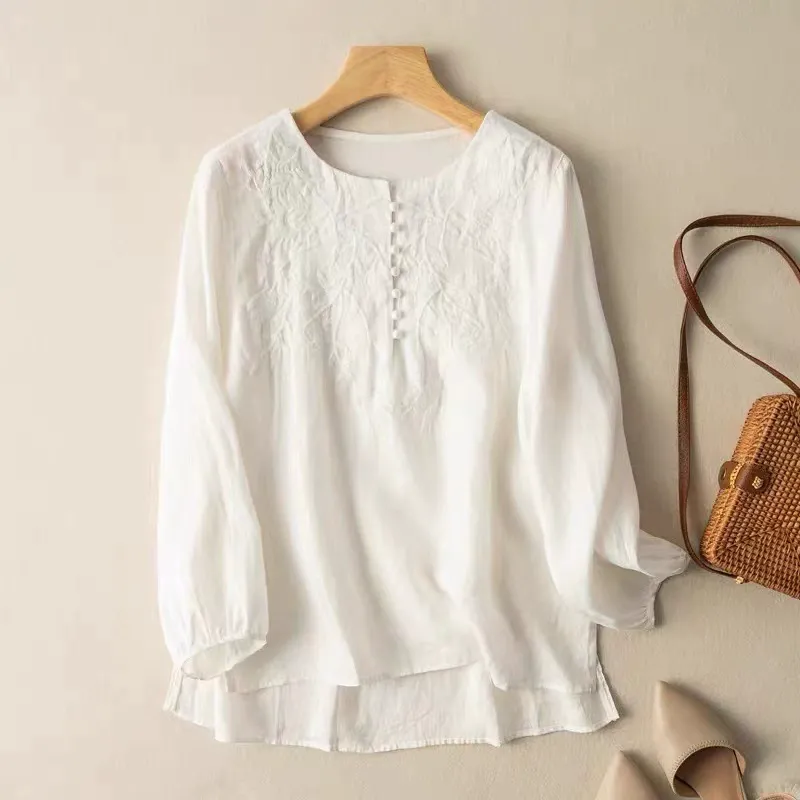 AMBER LINEN BLOUSE - Image 3