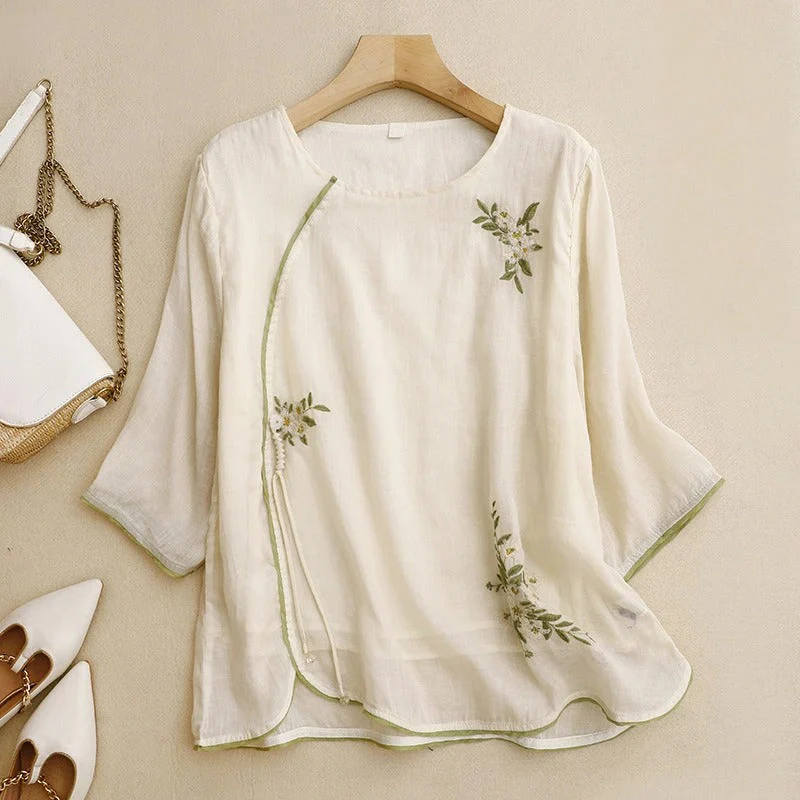 AMBER LINEN BLOUSE - Image 2