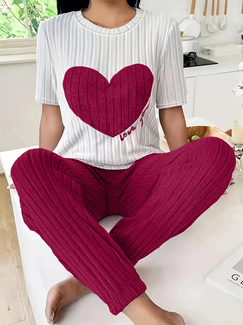 Amore Ribbed Loungewear Set - Image 3