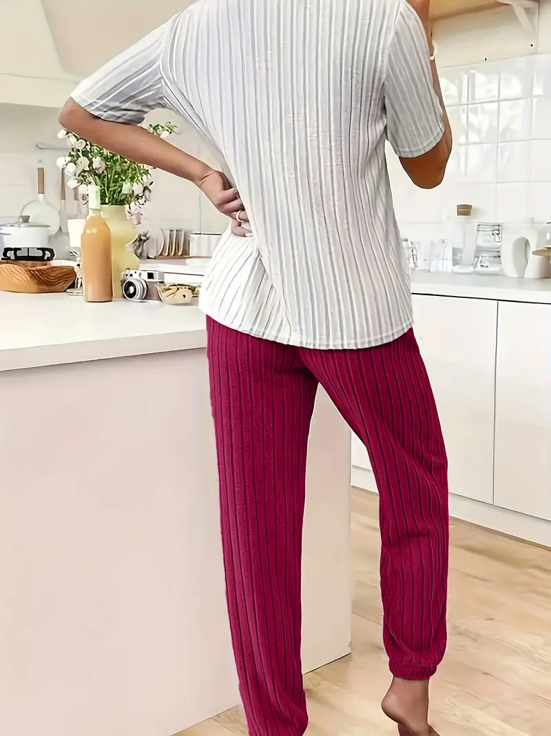 Amore Ribbed Loungewear Set - Image 8
