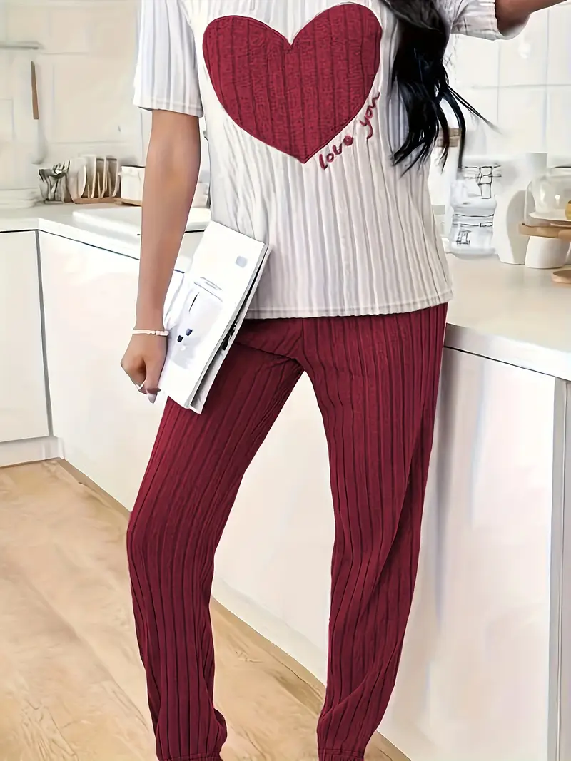 Amore Ribbed Loungewear Set - Image 9