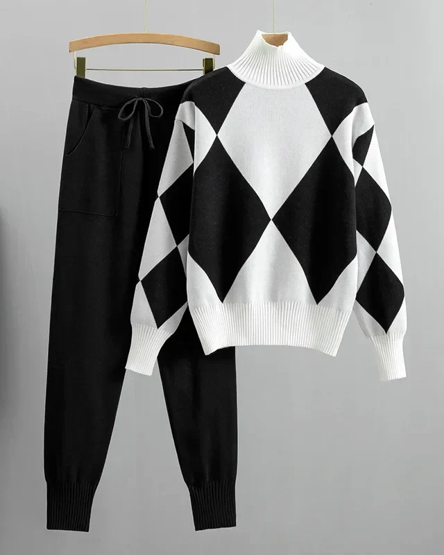 Hudson Argyle Knit Set - Image 7