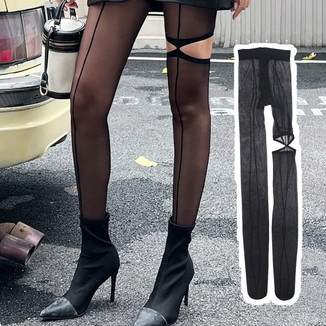 Asym Mesh Tights