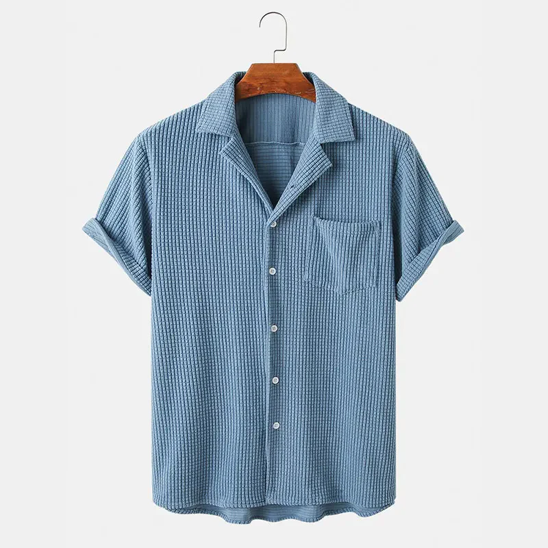 Bayshore Waffle Button-Up Shirt - Image 6