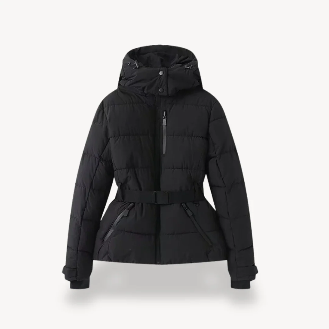 Belted Down Puffer Jacket for Women - Image 4