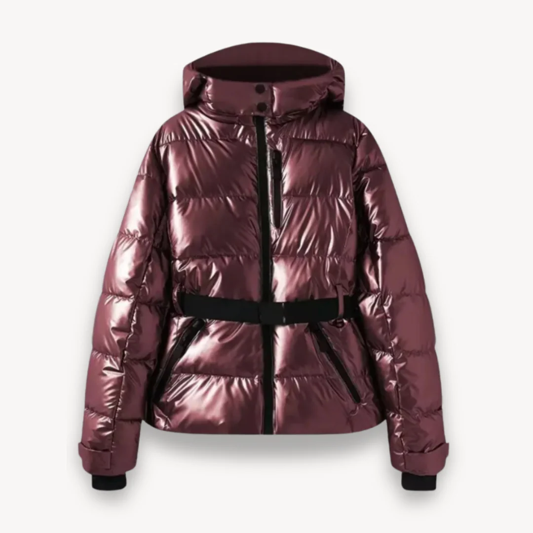 Belted Down Puffer Jacket for Women - Image 6
