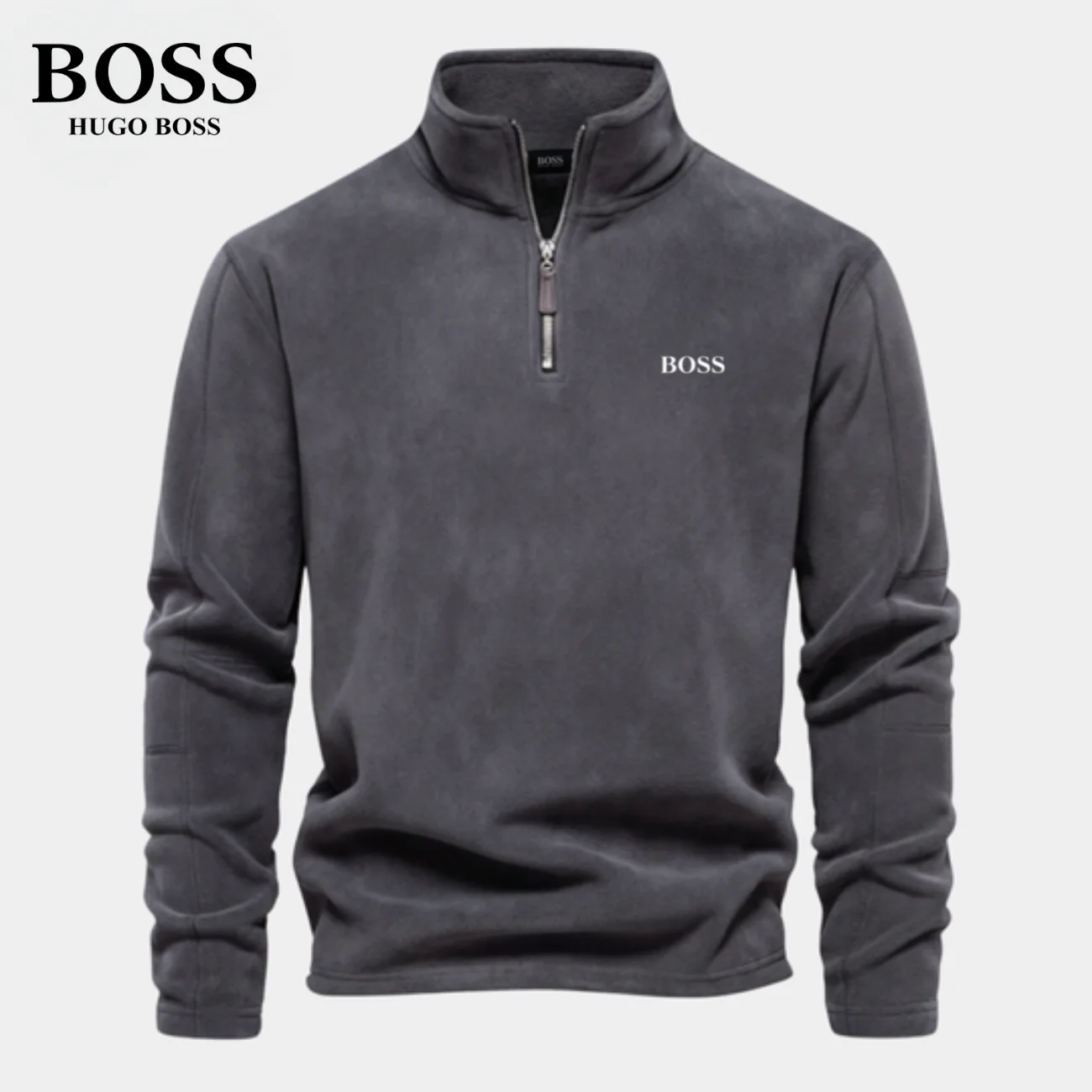BS™ Half Zip Sweatshirt | In Cotton - Image 3