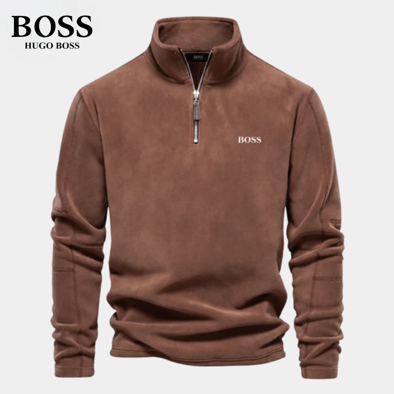 BS™ Half Zip Sweatshirt | In Cotton - Image 4