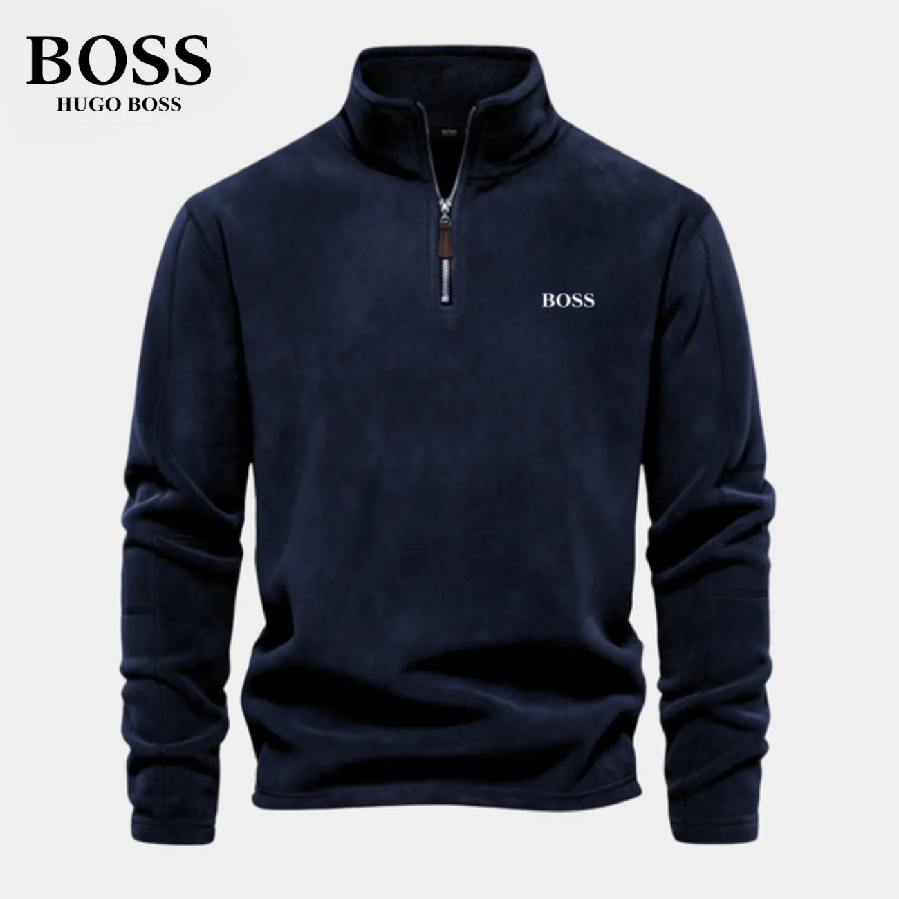 BS™ Half Zip Sweatshirt | In Cotton - Image 6