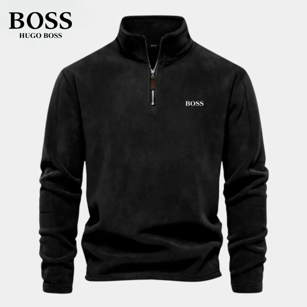 BS™ Half Zip Sweatshirt | In Cotton - Image 8