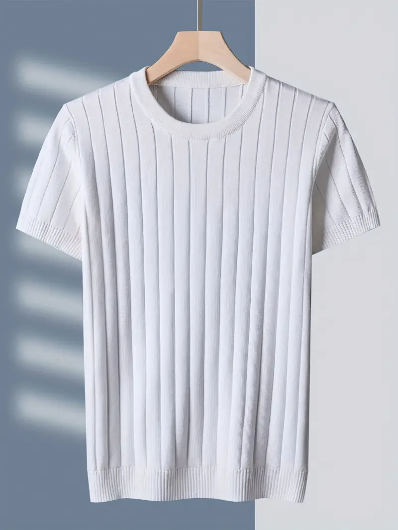Caspian Ribbed Tee - Image 8