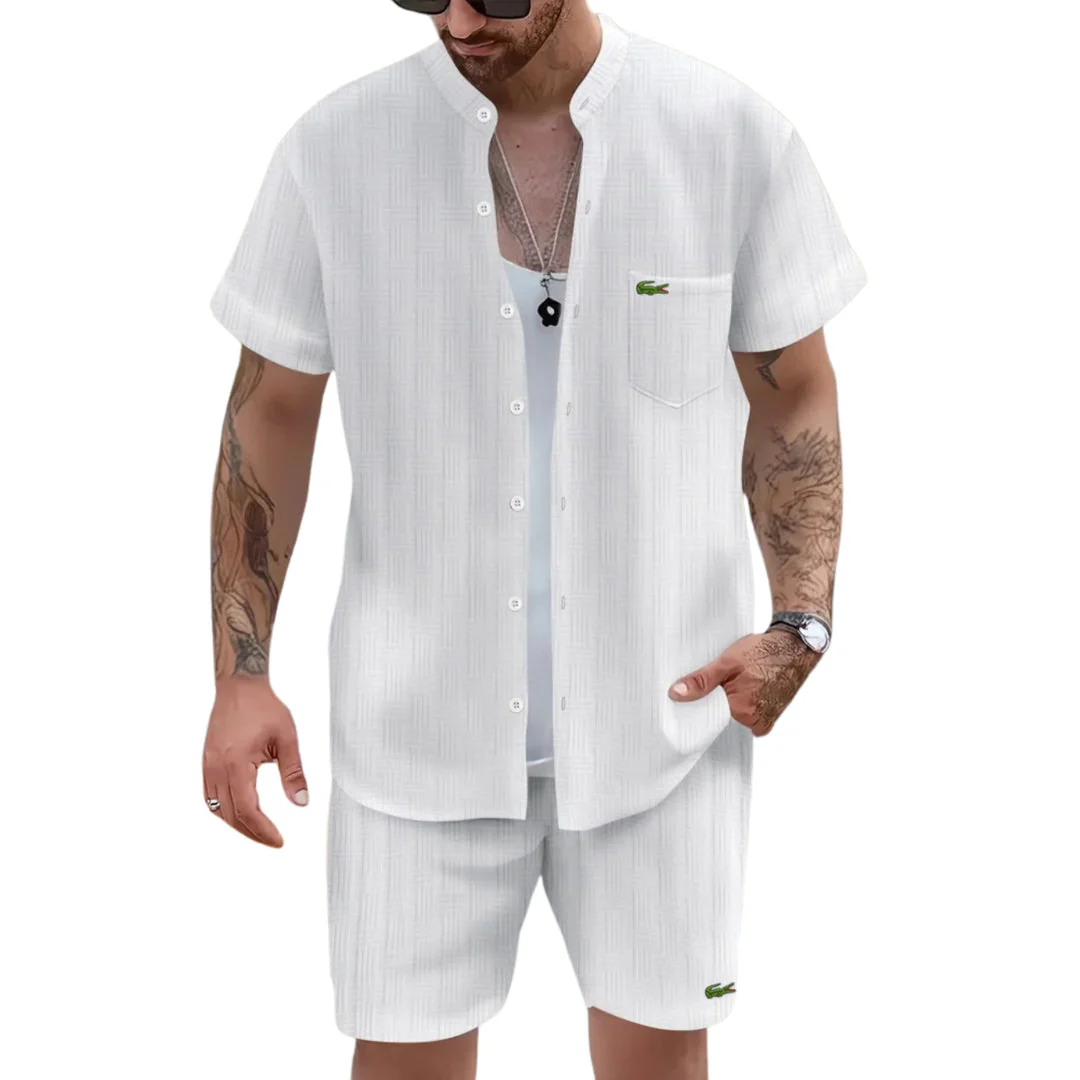 Casual Outfit with Mandarin Collar - CLEARANCE PRICE - Image 3
