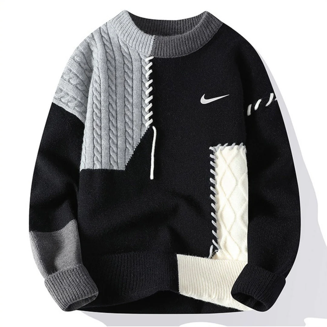 Casual Patchwork Sweater - CLEARANCE PRICE - Image 3