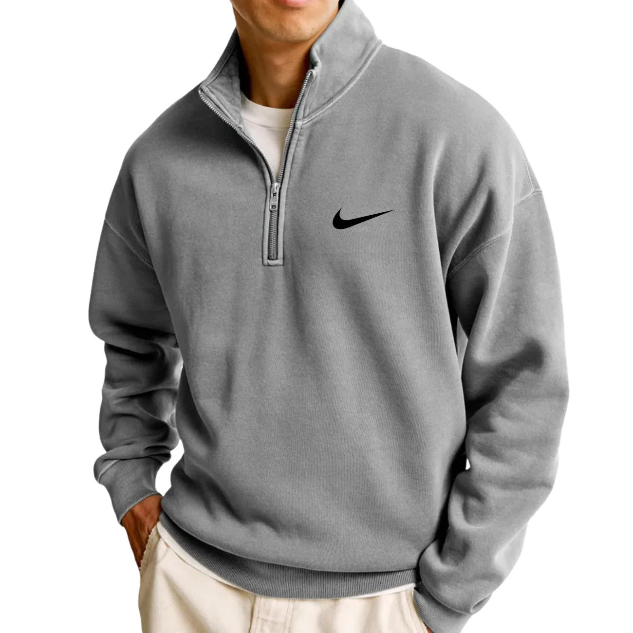 Casual Quarter-Zip Sweatshirt - CLEARANCE SALE - Image 2
