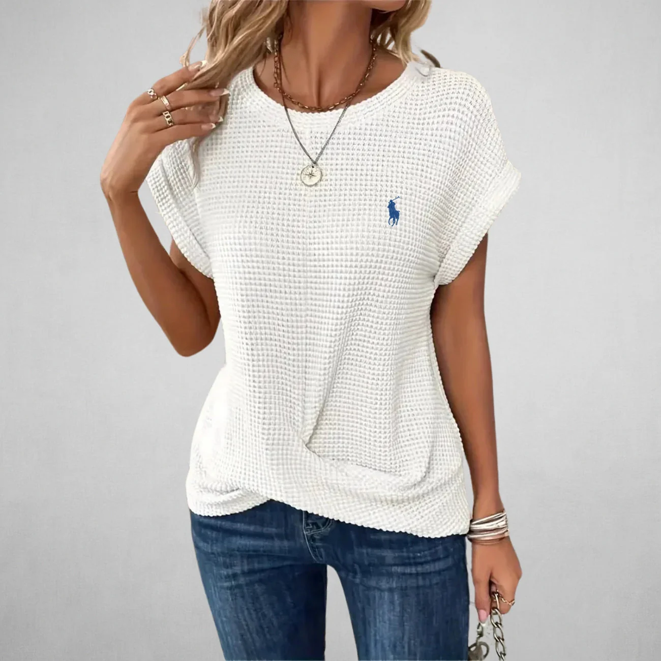 Casual Textured T-Shirt — CLEARANCE SALE - Image 3