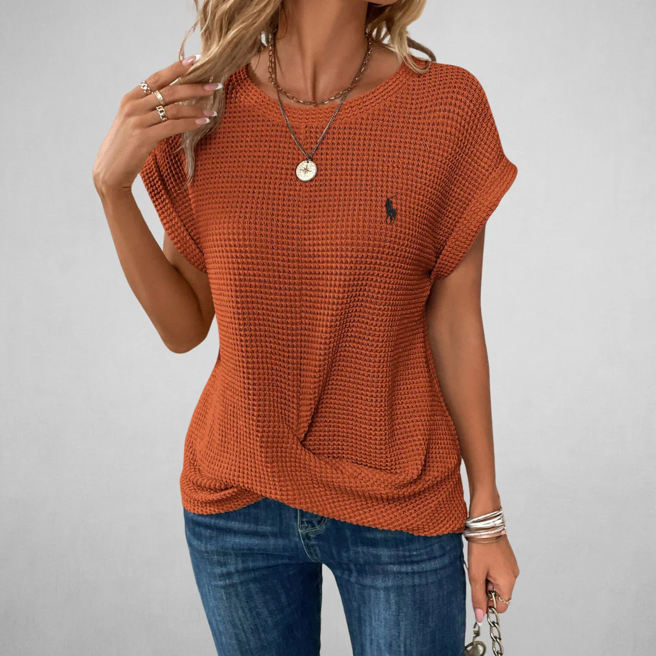 Casual Textured T-Shirt — CLEARANCE SALE - Image 5