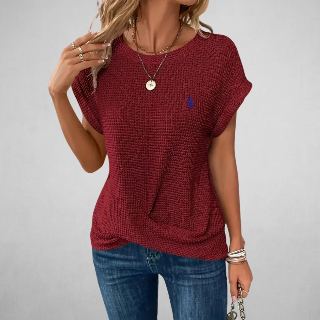 Casual Textured T-Shirt — CLEARANCE SALE - Image 7