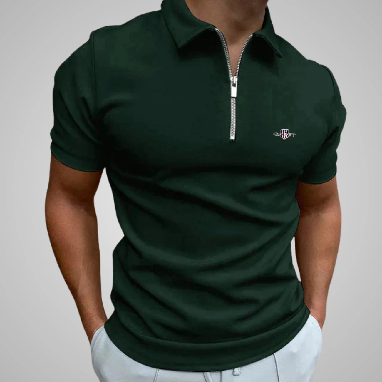 Casual Zip Polo - CLEARANCE SALE - Image 2