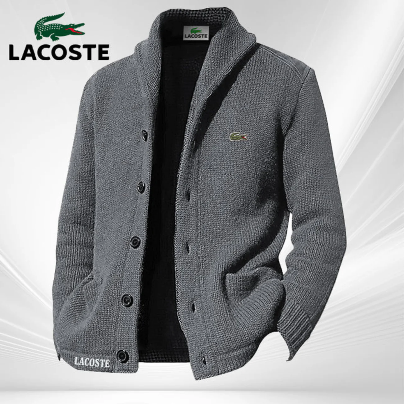 Classic Knitted Cardigan Sweatshirt || Clearance Sale - Image 2