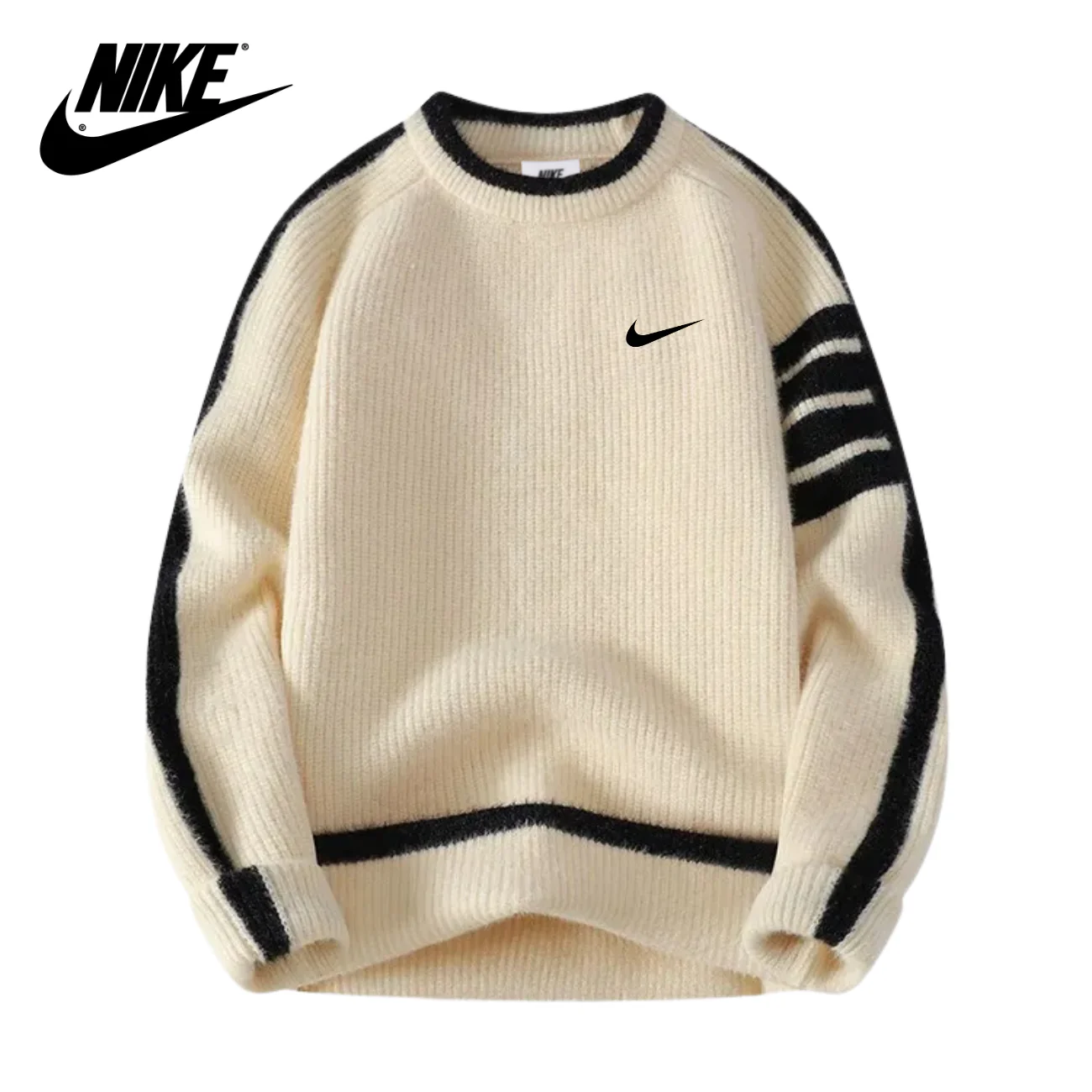 Classic Ribbed Crew Neck Sweatshirt || Clearance Sale - Image 3