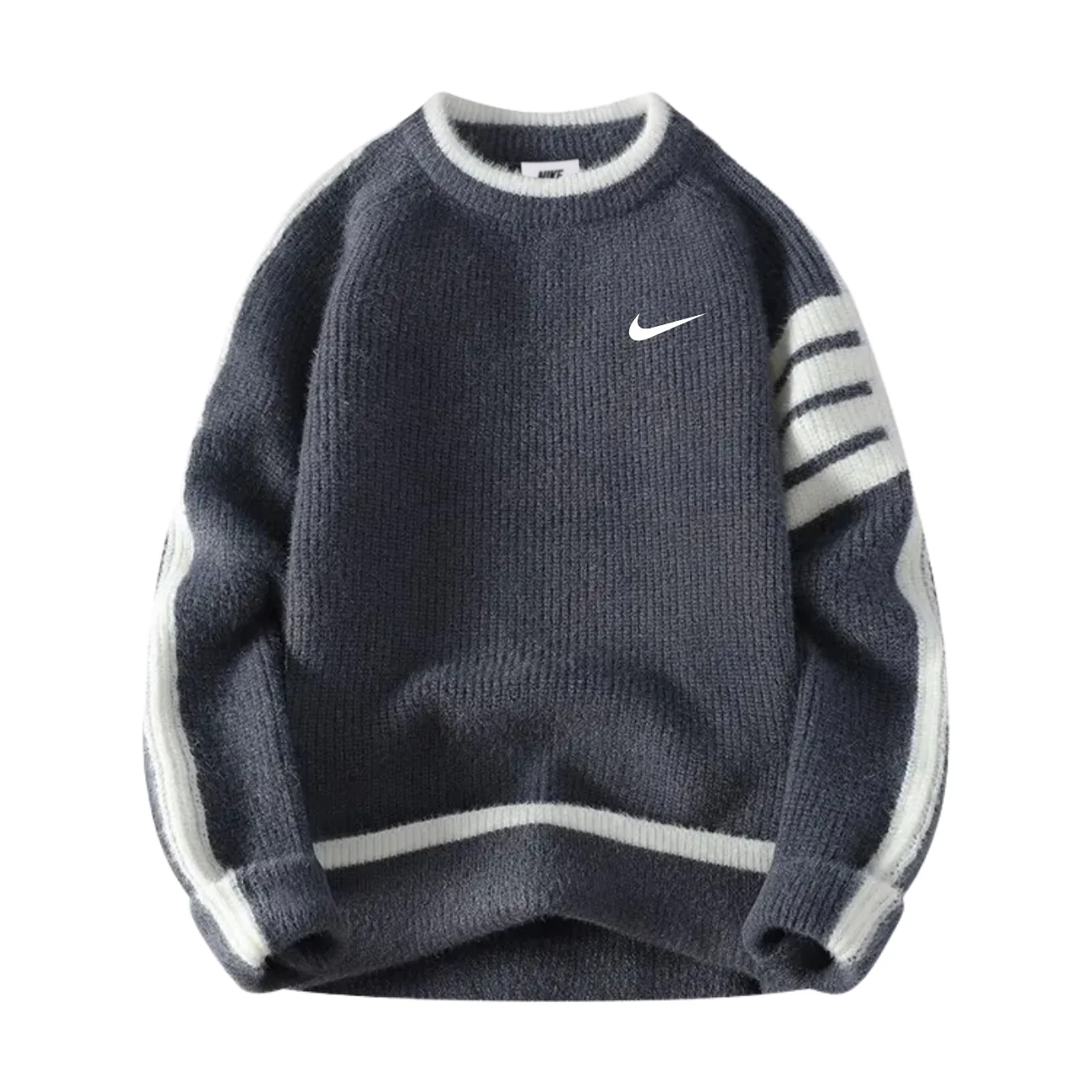 Classic Ribbed Crew Neck Sweatshirt || Clearance Sale - Image 2