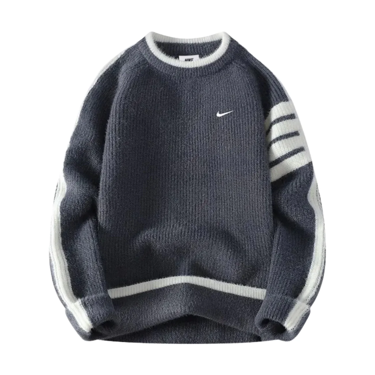 Classic Ribbed Crew Neck Sweatshirt || Clearance Sale - Image 2
