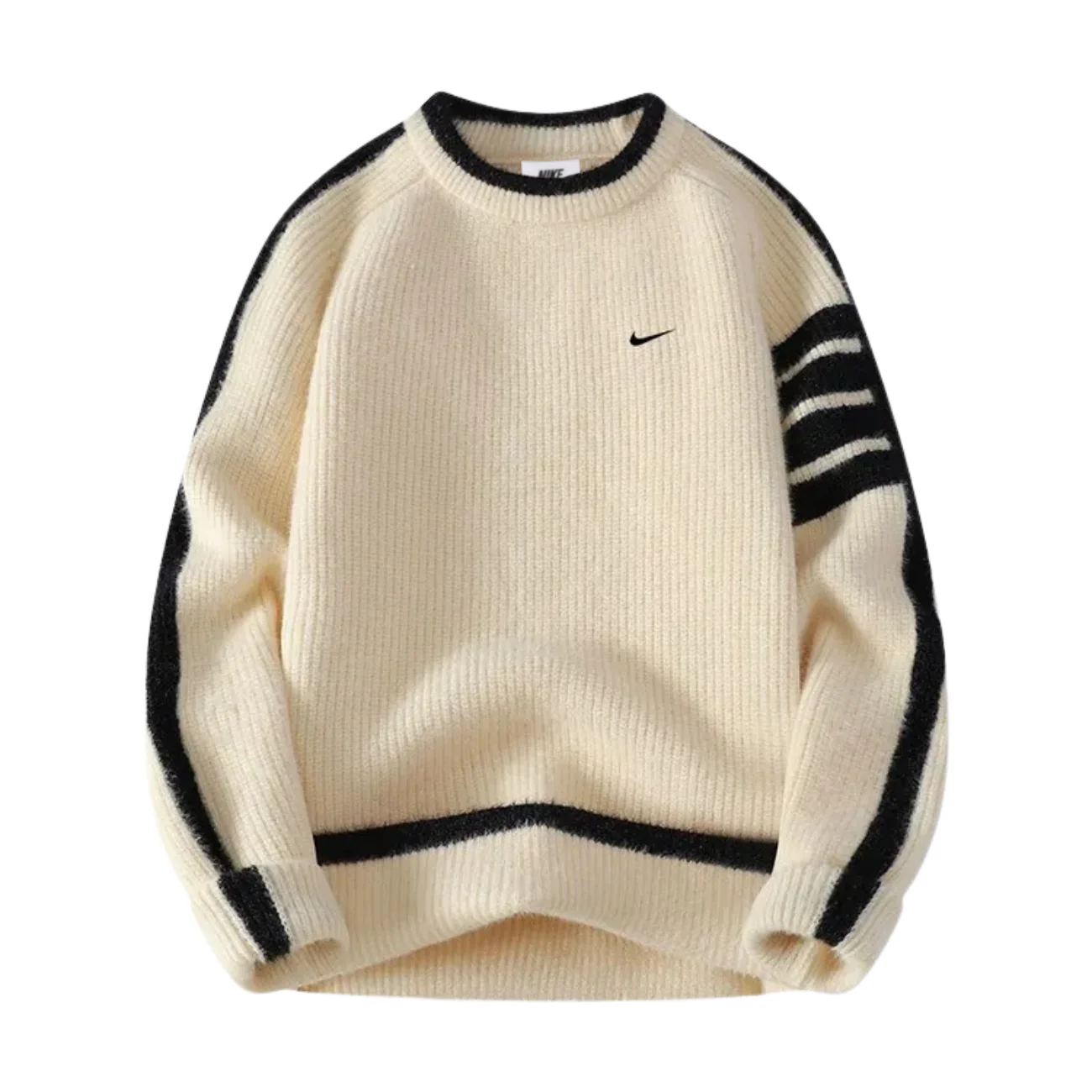 Classic Ribbed Crew Neck Sweatshirt || Clearance Sale - Image 3