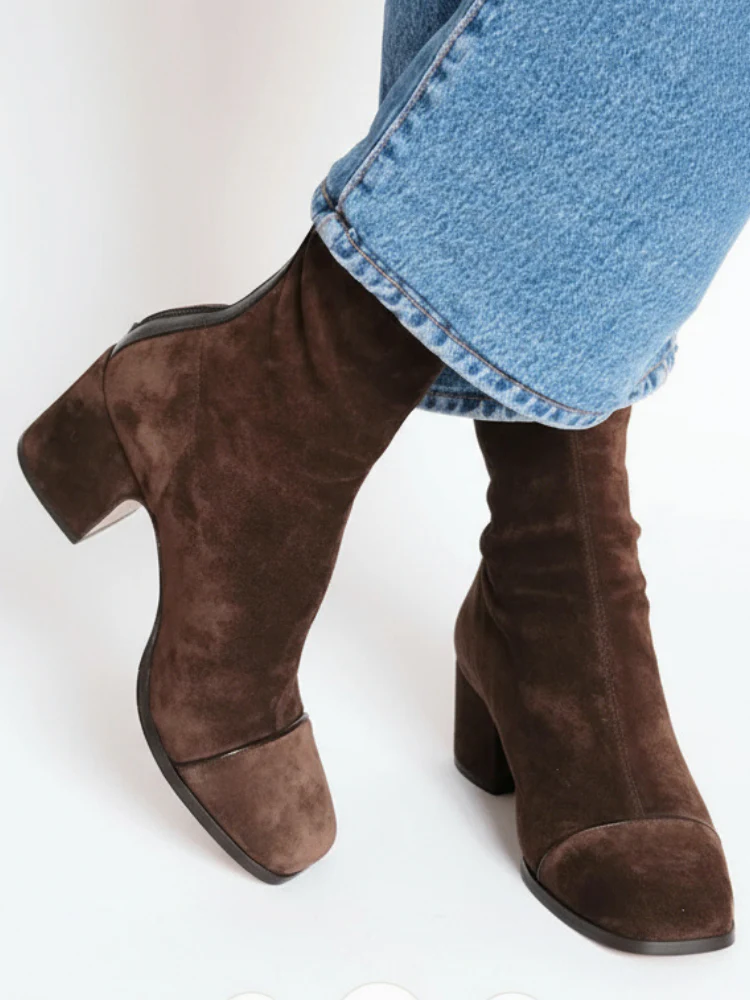 Classic Suede Ankle Boots - Clearance Sale