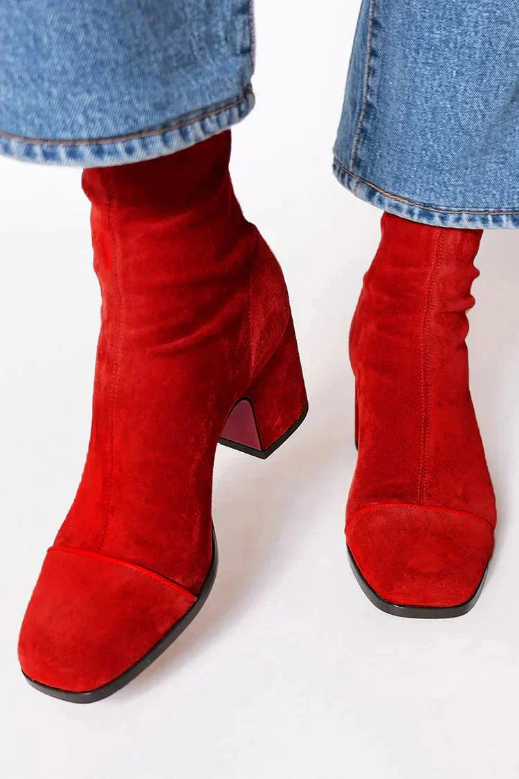 Classic Suede Ankle Boots - Clearance Sale - Image 2
