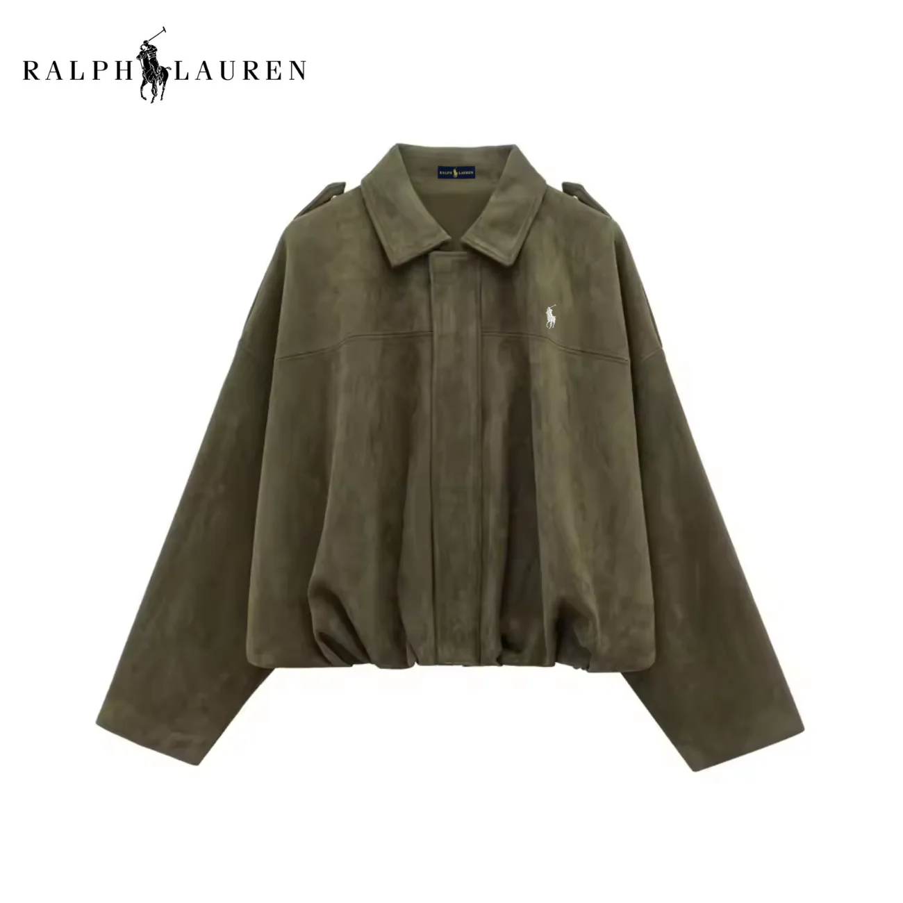 Classic Suede Bomber Jacket || Clearance Sale
