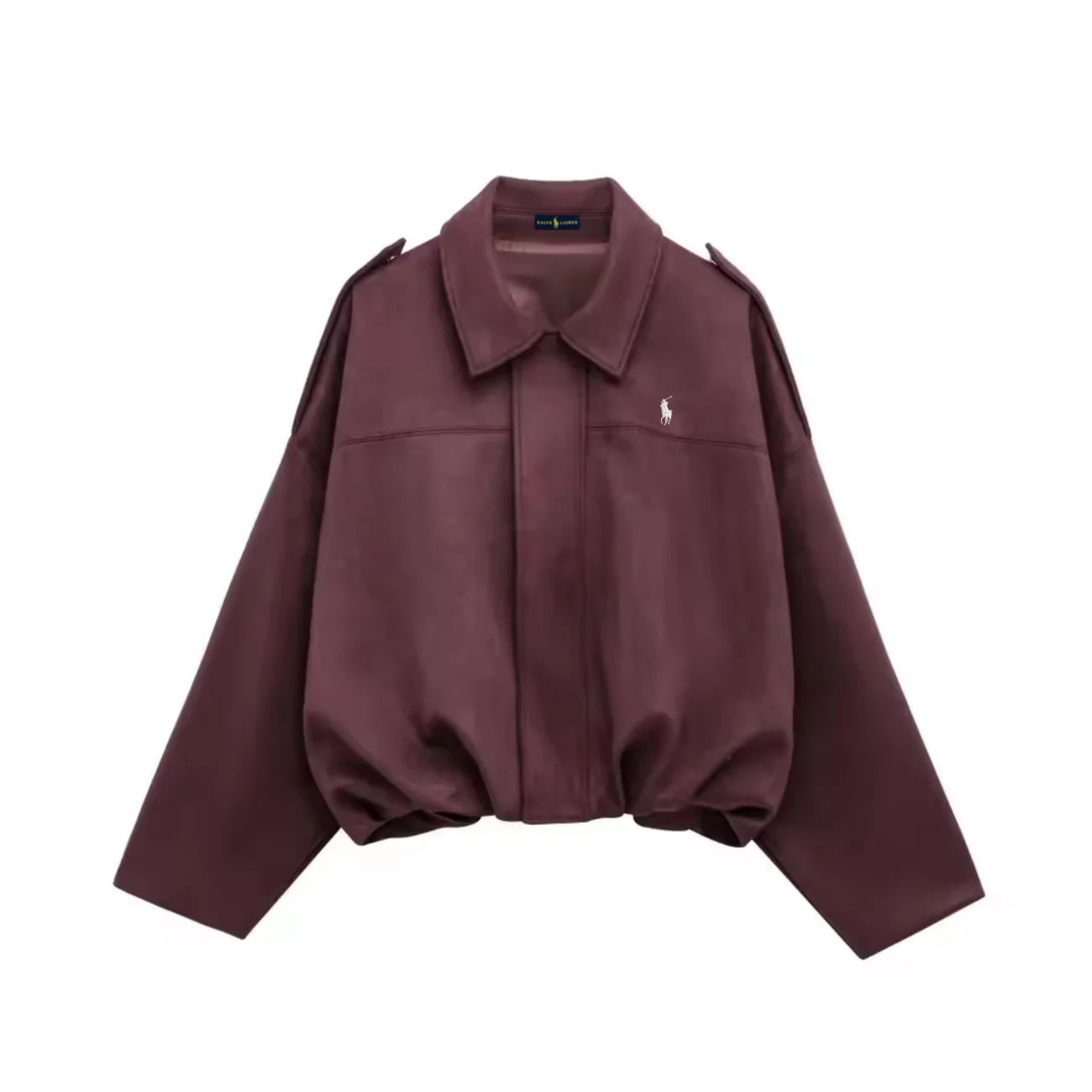 Classic Suede Bomber Jacket - Clearance Sale - Image 3