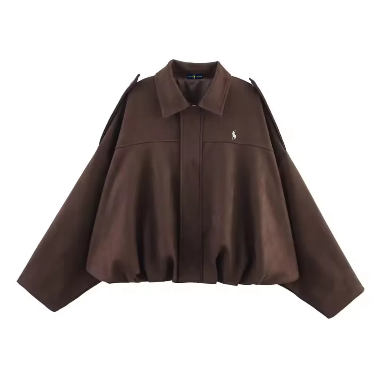 Classic Suede Bomber Jacket - Clearance Sale - Image 5