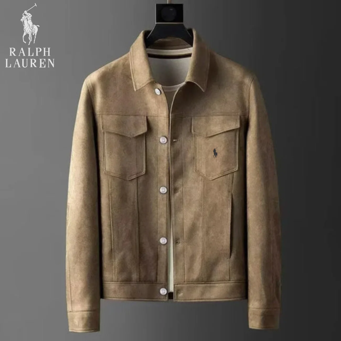 Classic Suede-Style Utility Jacket || Clearance Sale - Image 3