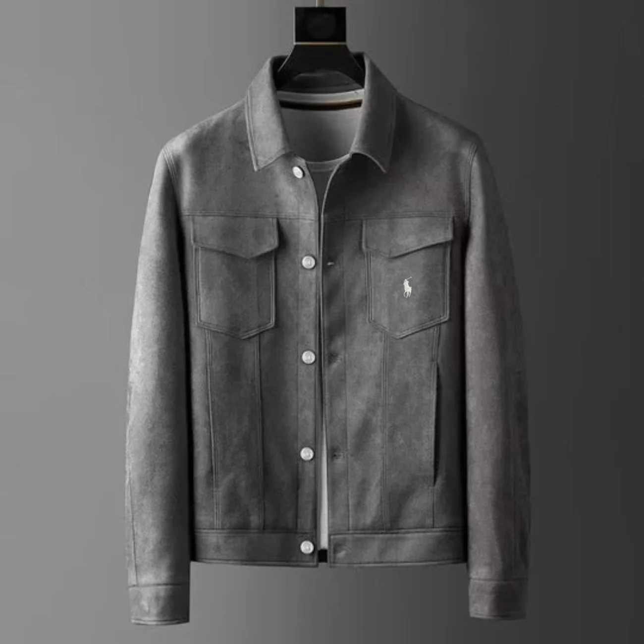 Classic Suede-Style Utility Jacket - Clearance Sale - Image 5
