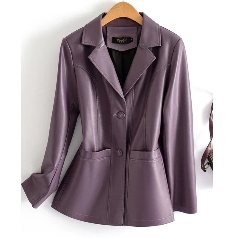 Claudia Leather Blazer - Image 4