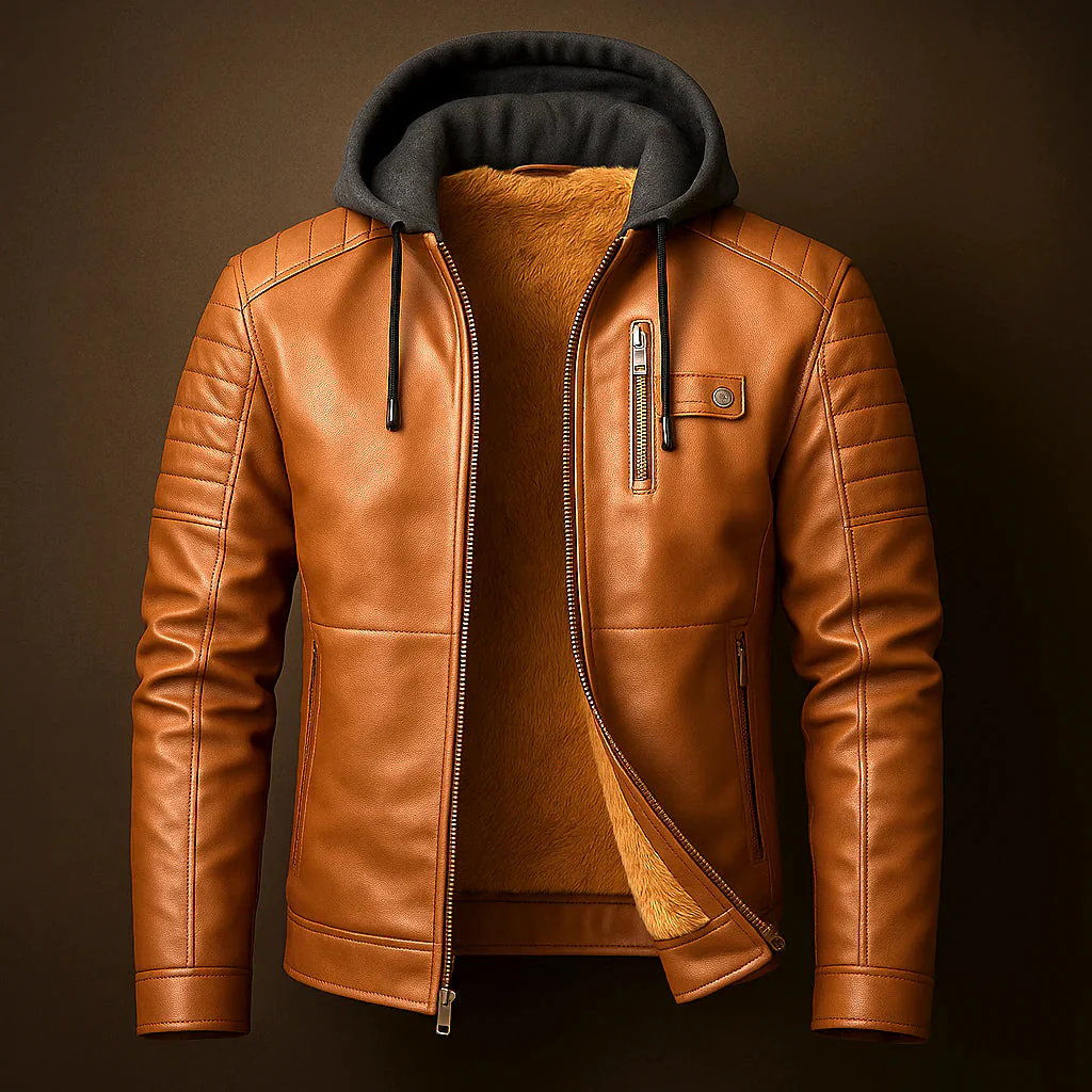 Colt Brookson Leather Hoodie - Image 2