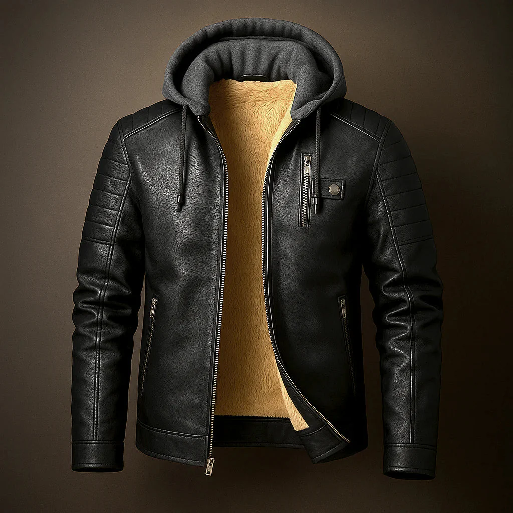 Colt Brookson Leather Hoodie - Image 3