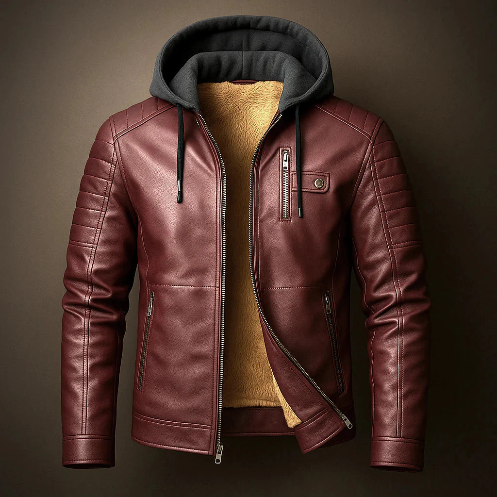 Colt Brookson Leather Hoodie - Image 4