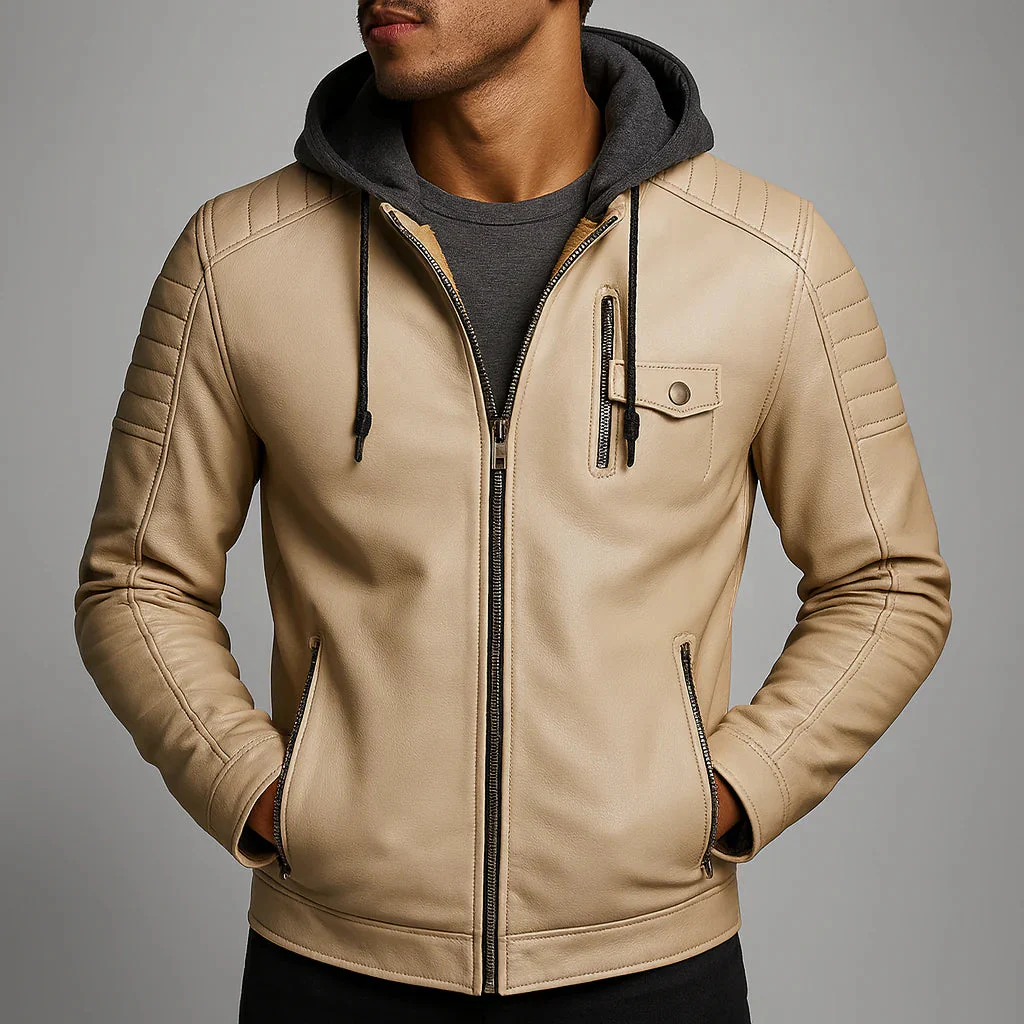 Colt Brookson Leather Hoodie - Image 6