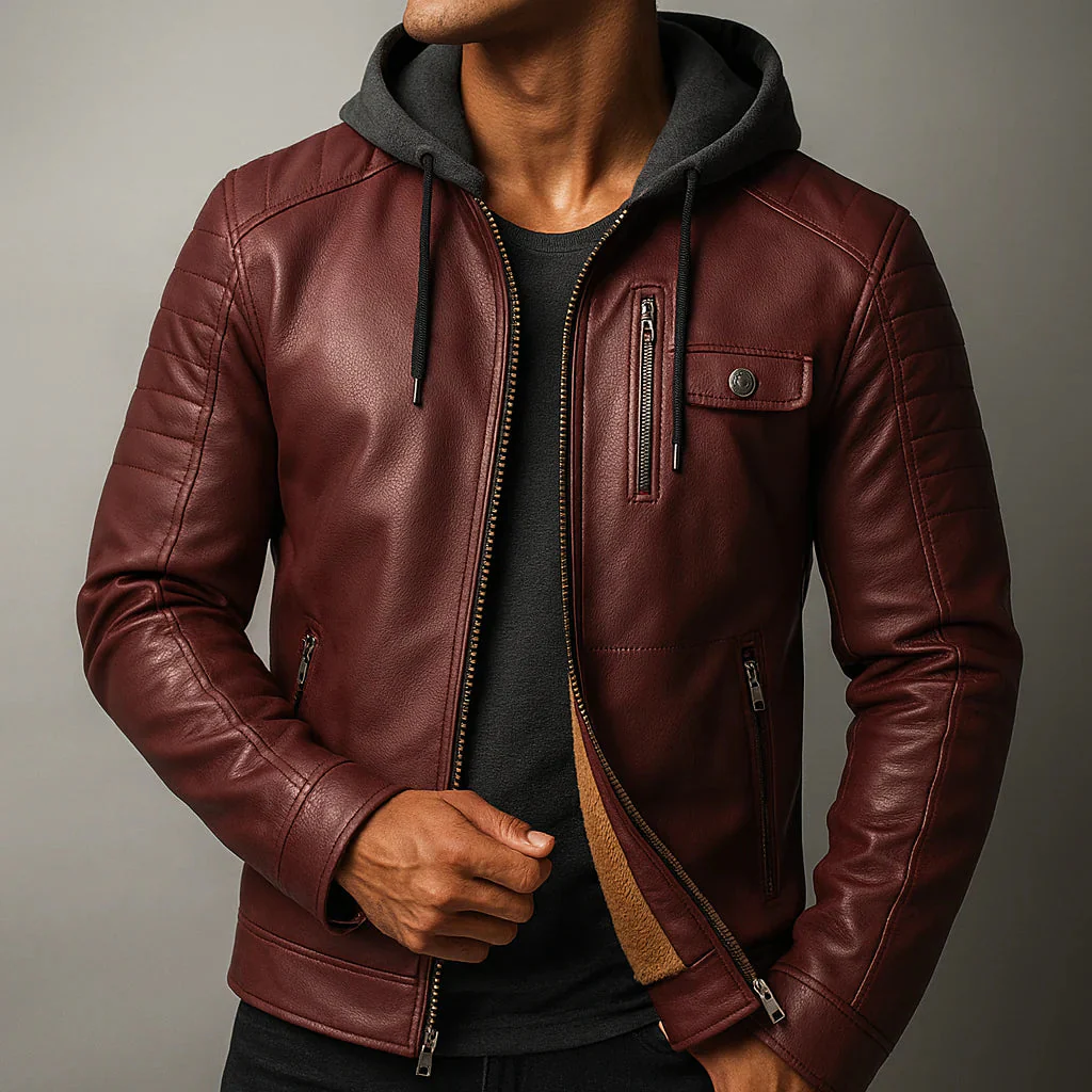 Colt Brookson Leather Hoodie - Image 8