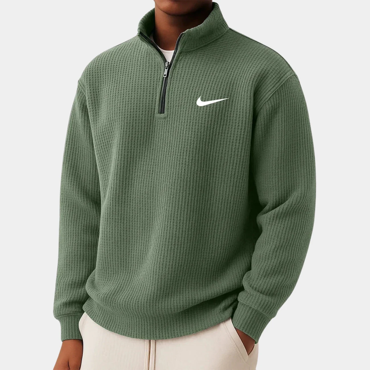 Comfortable Half-Zip Sweater - Image 7
