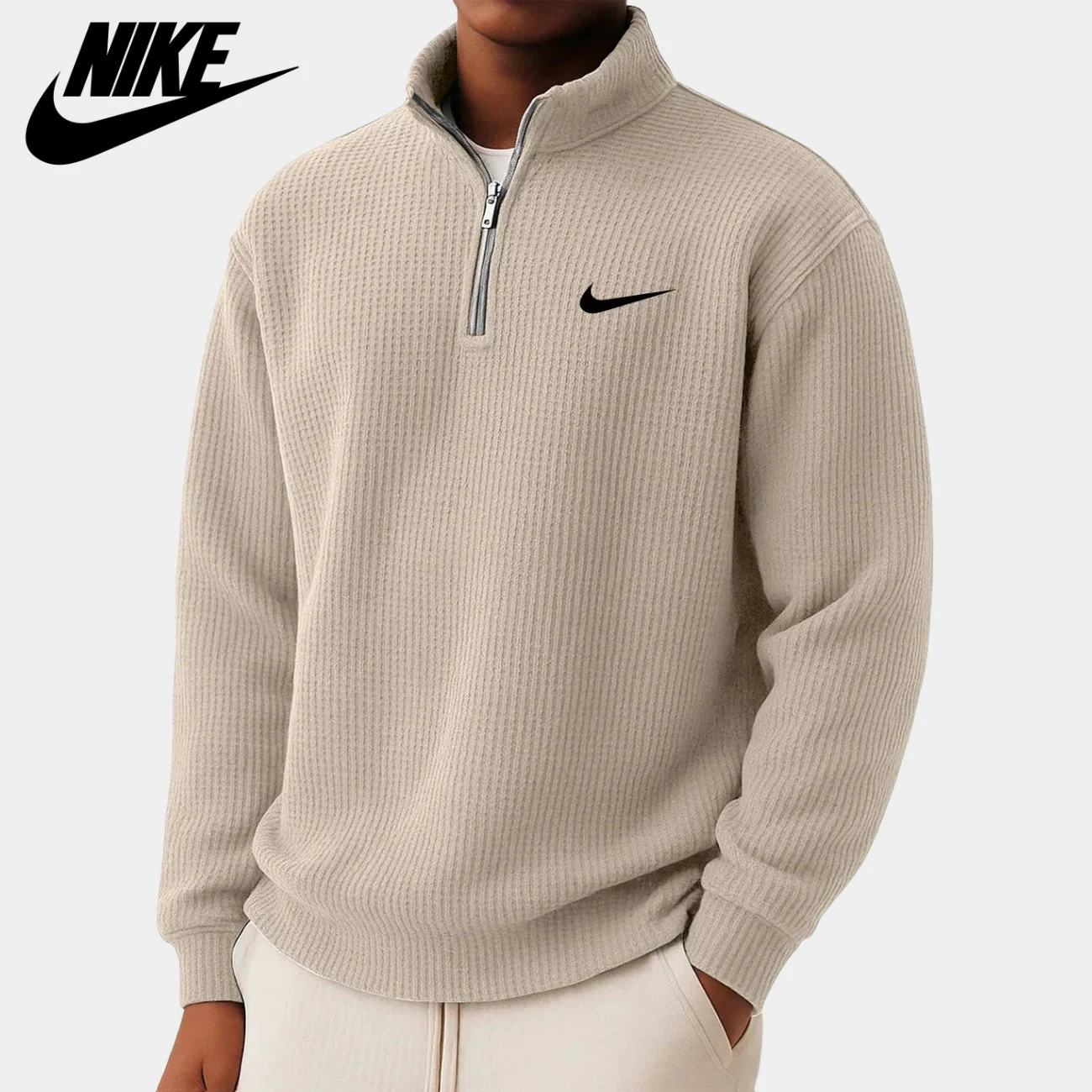 Comfortable Half-Zip Sweater || CLEARANCE SALE - Image 3