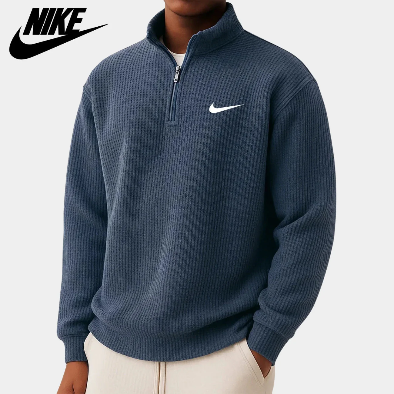 Comfortable Half-Zip Sweater || CLEARANCE SALE - Image 5