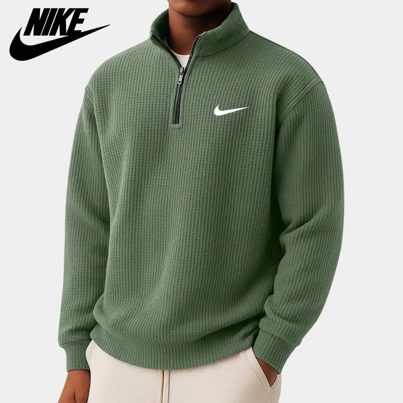 Comfortable Half-Zip Sweater || CLEARANCE SALE - Image 7