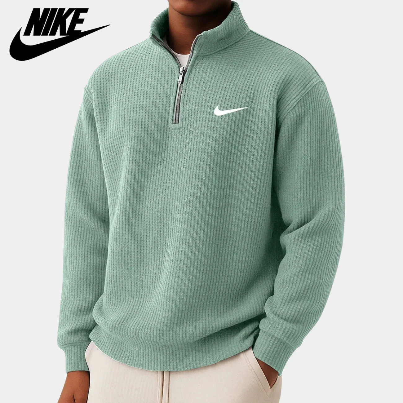 Comfortable Half-Zip Sweater || CLEARANCE SALE - Image 9